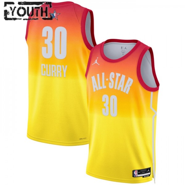 All-Star 2023 Trikot Team 2 Stephen Curry 30 Nike Orange Swingman - Kinder